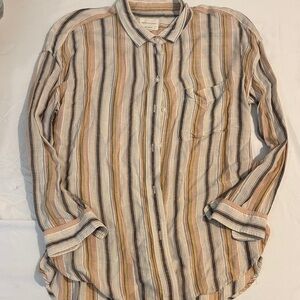 American Eagle Outfitters Striped Casual Shirt